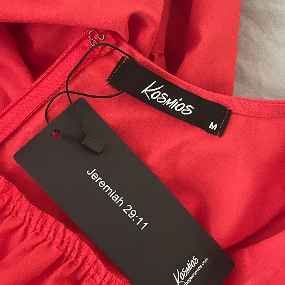 Red Sleeveless Maxi Dress - Picture 3 of 3